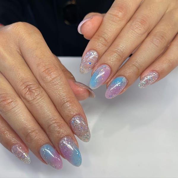 Jelly Nail Design with Ombre Effect