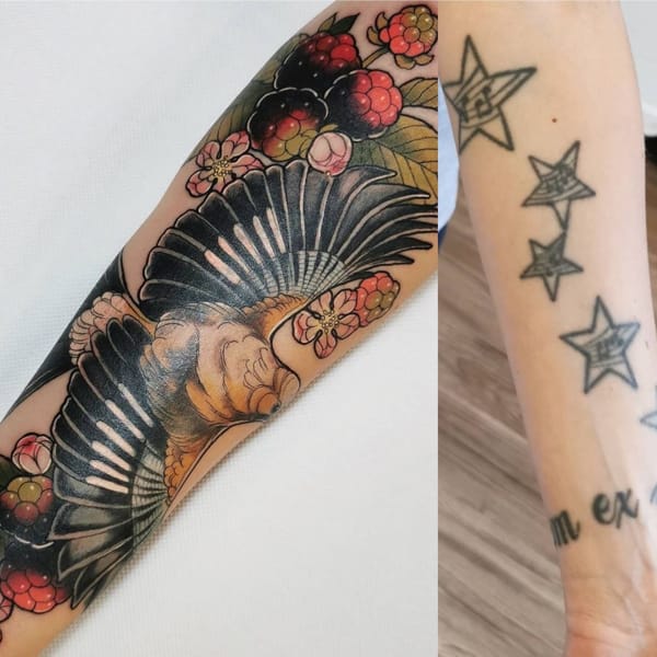 Half Sleeve Tattoo Cover Up Design
